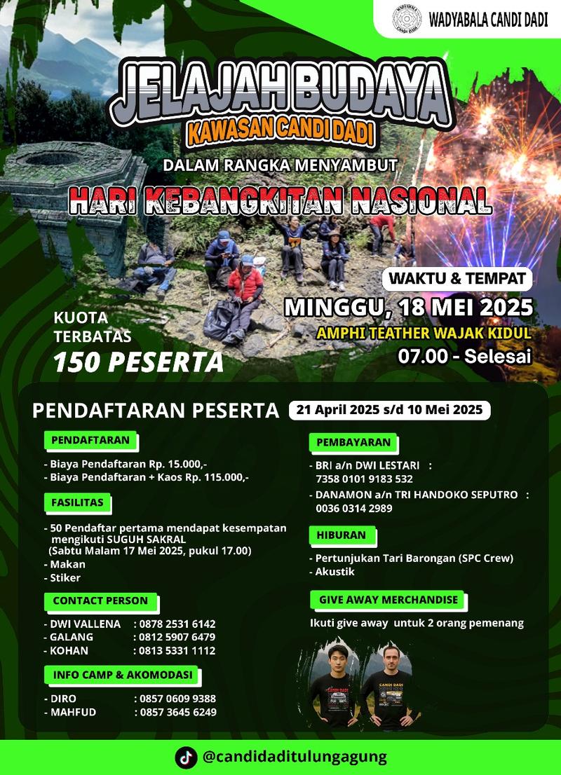 JELAJAH BUDAYA KAWASAN CANDI DADI