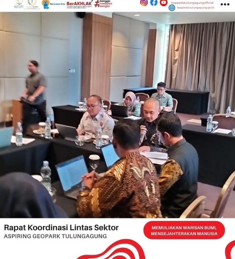 Rapat Koordinasi Lintas Sektor Aspiring Geopark Wadjakensis Tulungagung